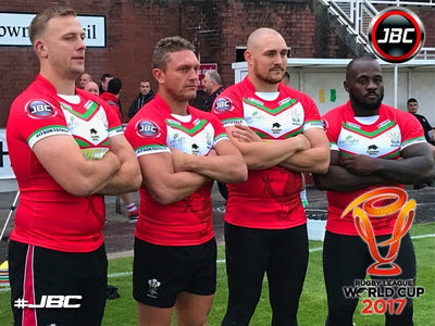 JBC are official sports nutrition supplier for  Wales Rugby League World Cup 2017